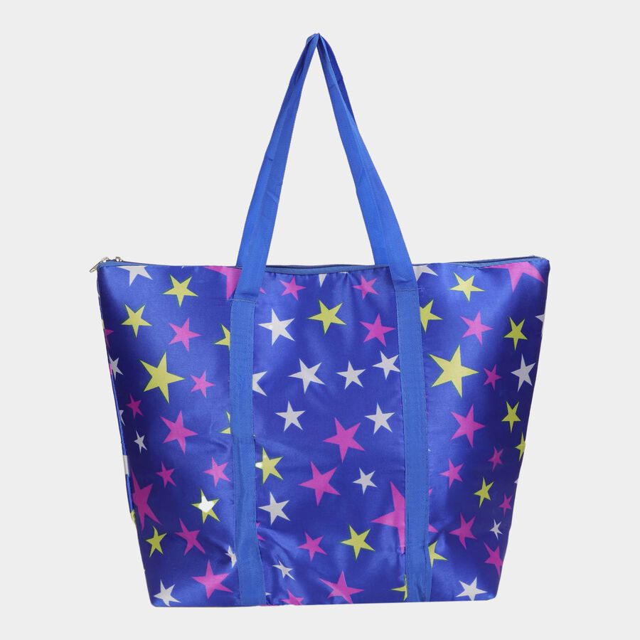 Blue Fabric-Polyester Bag, , large image number null