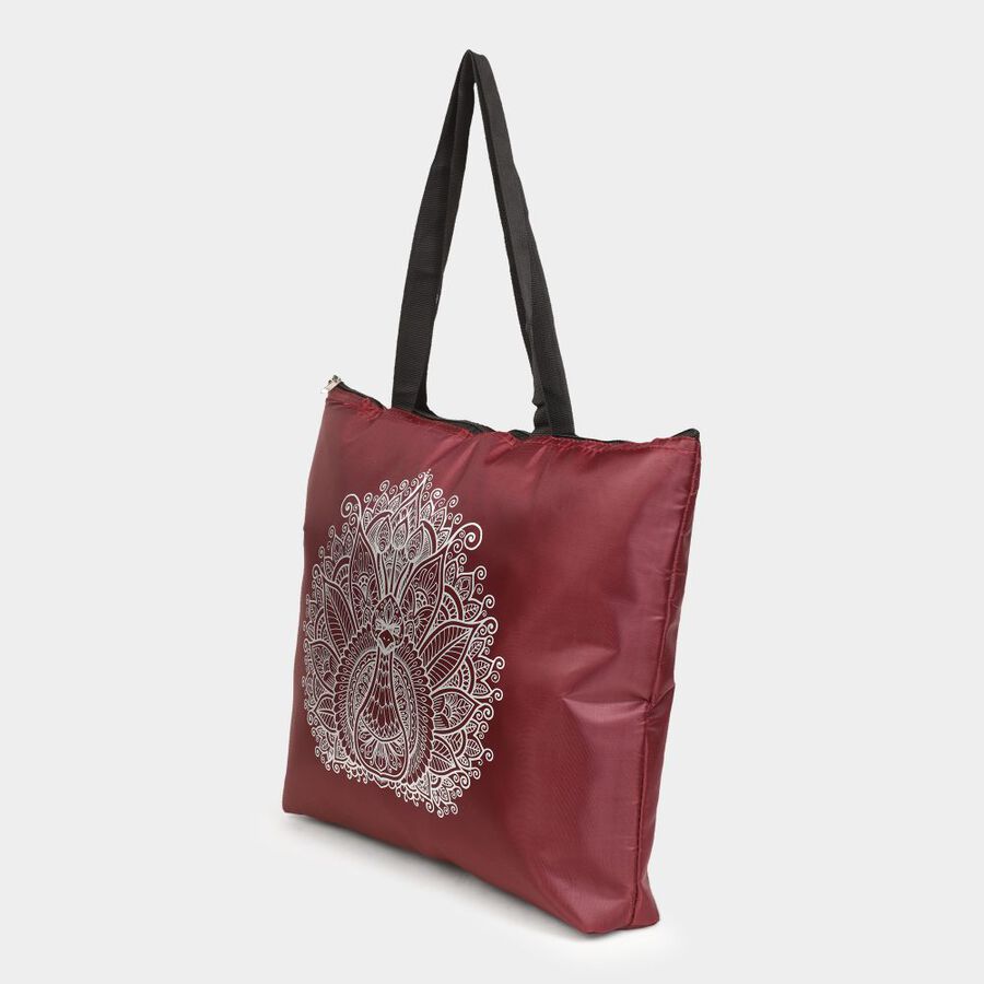Maroon Fabric-Nylon Bag, , large image number null