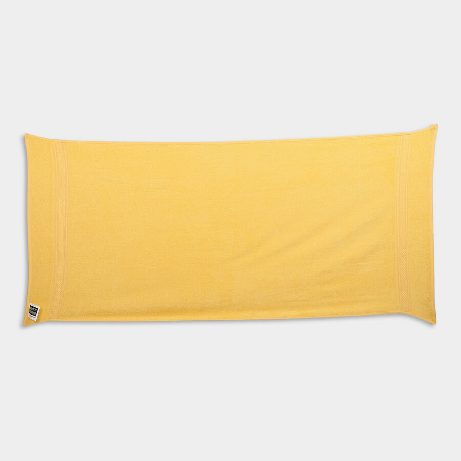 370 GSM Yellow Cotton Bath Towel, , large image number null