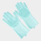 Silicone Dishwashing Hand Gloves With Scrubber, , small image number null
