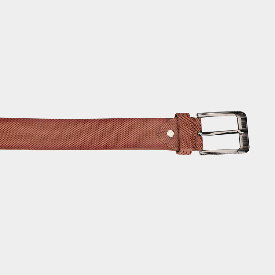 Men's Polyurethane Casual Belt, Size 32, Textured, , large image number null