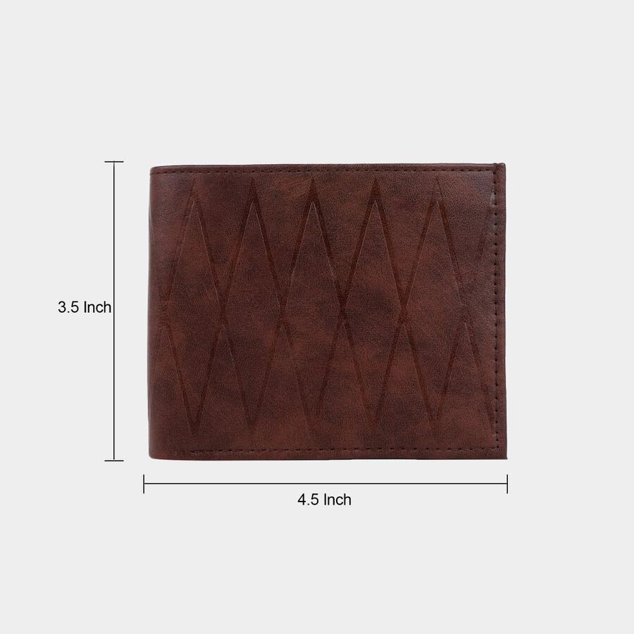 Men's Brown Polyurethane Wallet, , large image number null