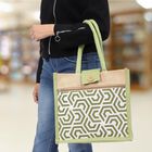 Jute Jute Lunch Bag, Light Green, , small image number null