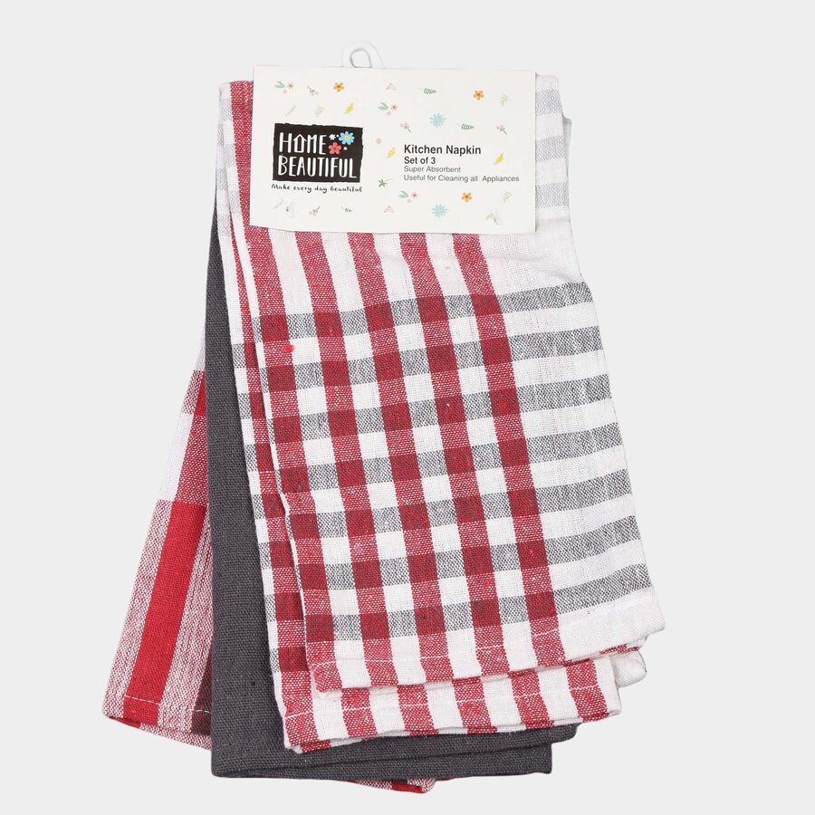 Cotton Kitchen Napkin Set of 3, , large image number null