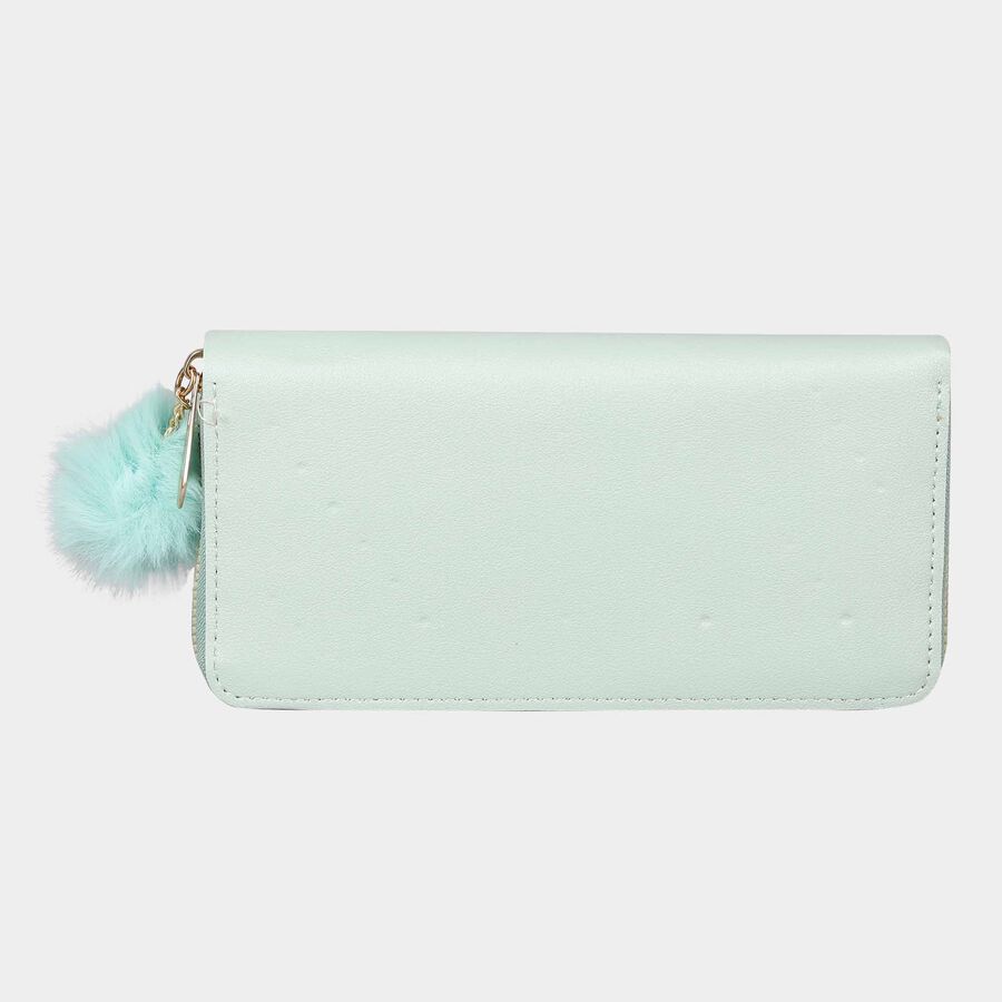 Women's Polyurethane Zipper Hand Pouch, , large image number null