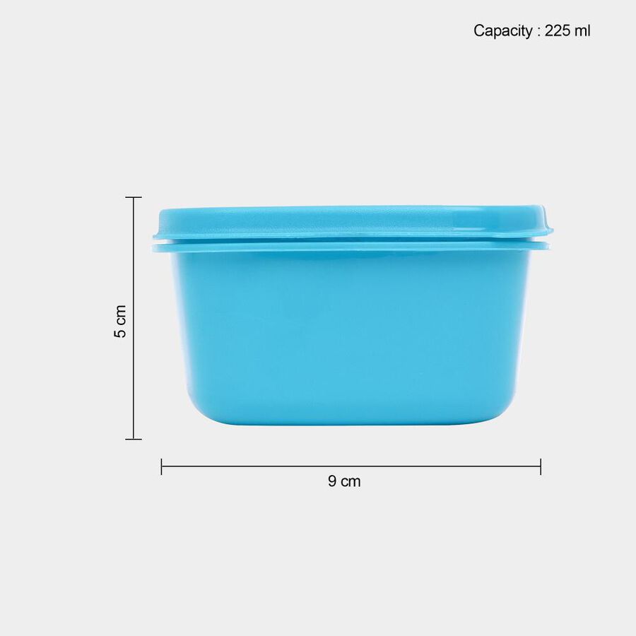 एयर-टाइट प्लास्टिक कंटेनर, 3 का सेट, 225 ml X 3, , large image number null