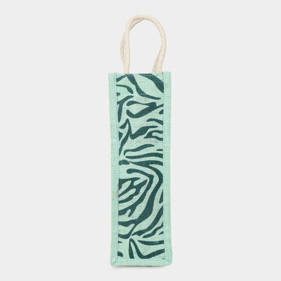 Blue Jute Bottle Bag