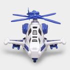 Kid's Blue Plastic Toy Police Helicopter, , small