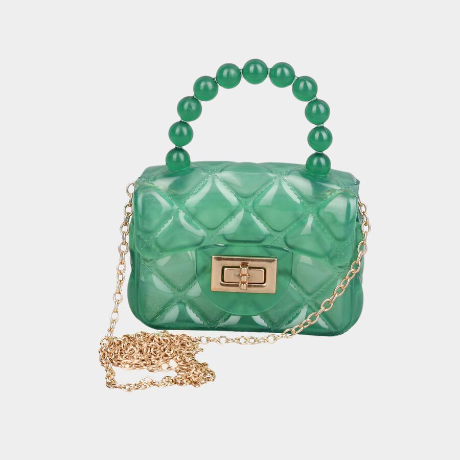 Kid's Green Polyurethane Bag, , large image number null
