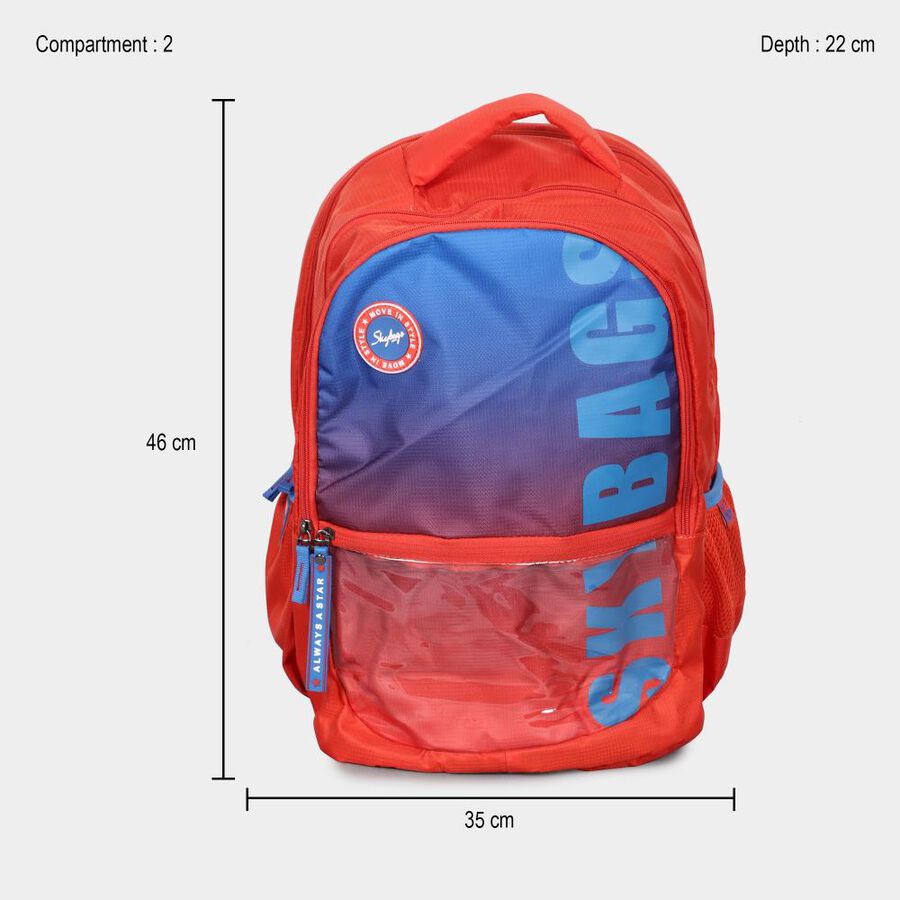 Orange Polyester Backpack, 35 L (Approx), , large image number null