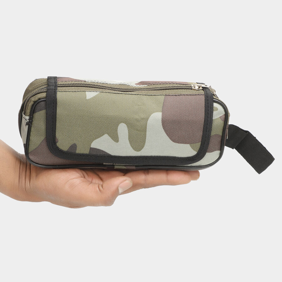 Beige Fabric Pouch, , large image number null