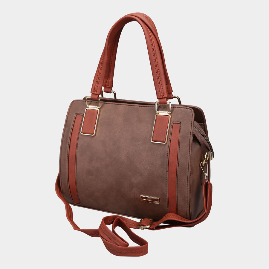 Women's Grey Polyurethane Tote Bag, , large image number null