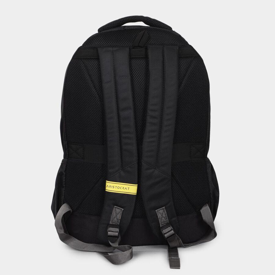Black Polyester Backpack with Laptop Compartment, 32 L (Approx), , large image number null