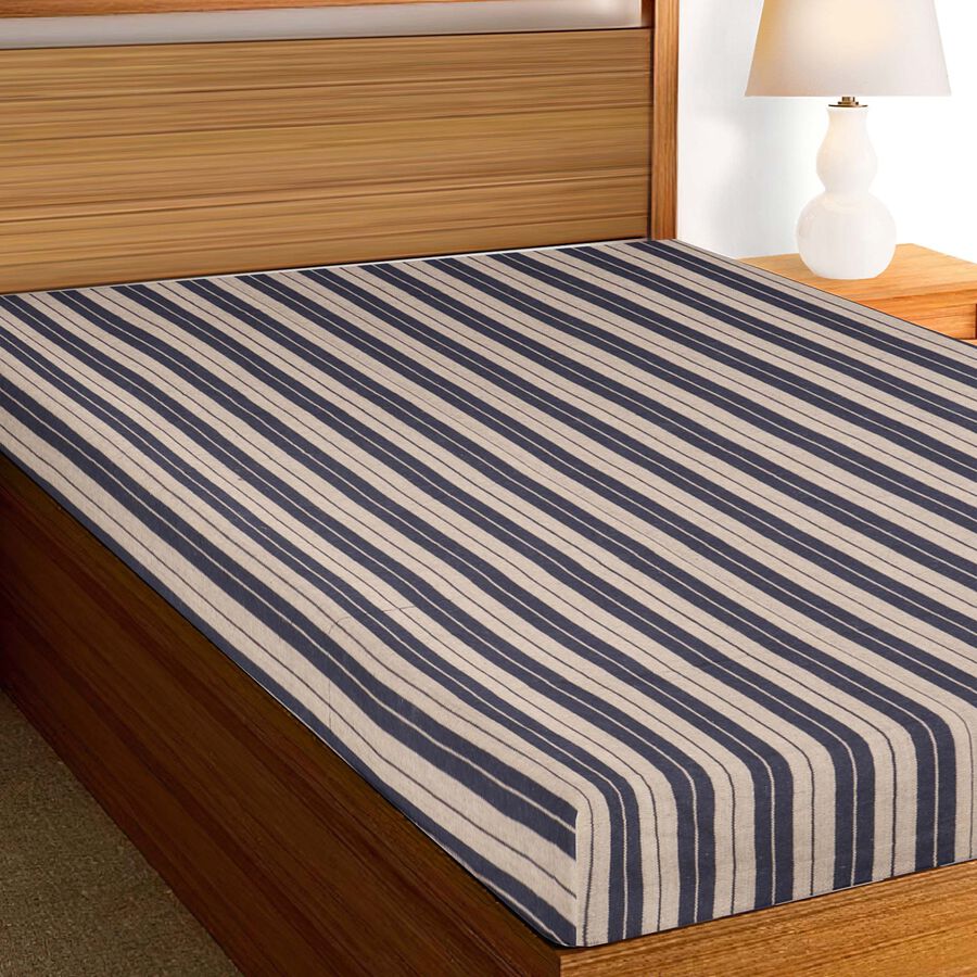 Blue Microfiber Bedcover, , large image number null