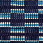 Blue Polyester Cotton Door Mat, , small