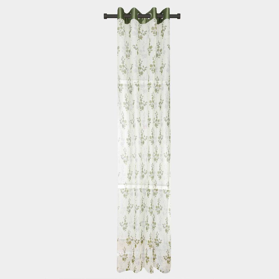 9ft. Green Microfiber Long Door Curtain, , large image number null