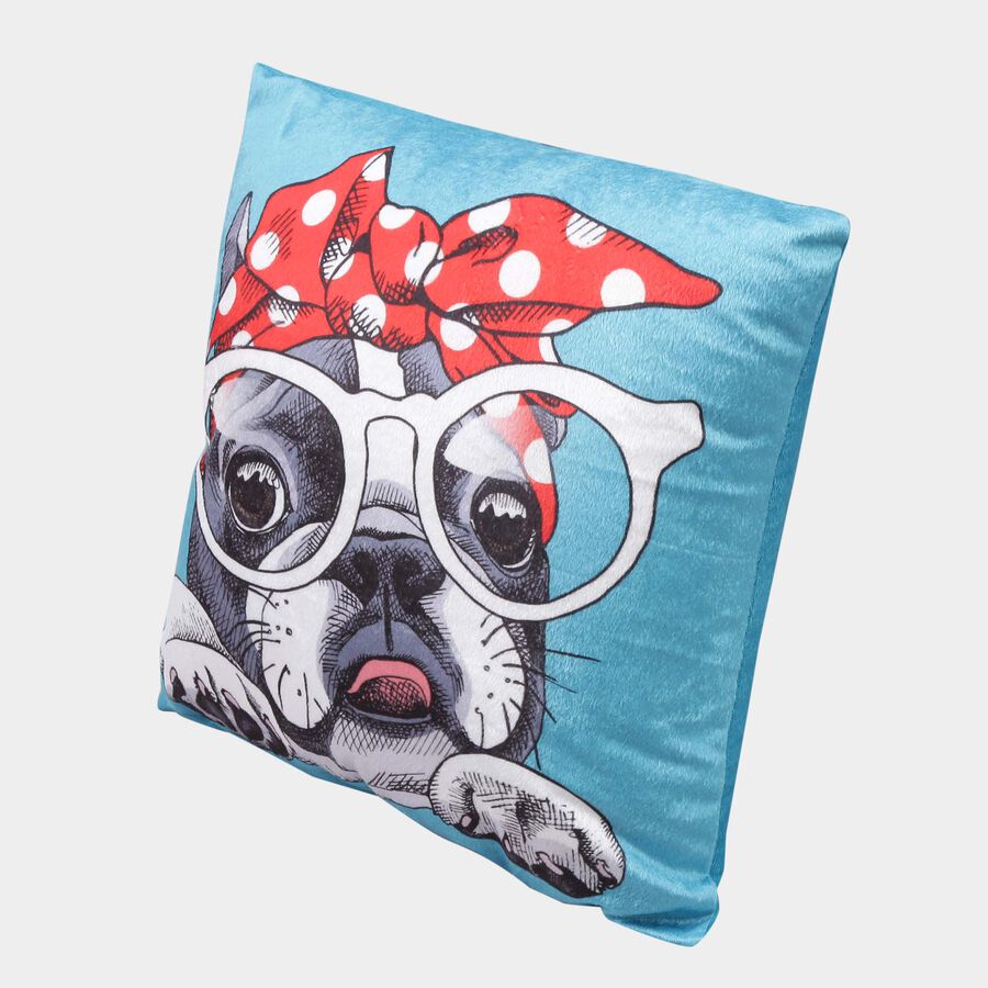 Blue Microfiber Cushion, , large image number null