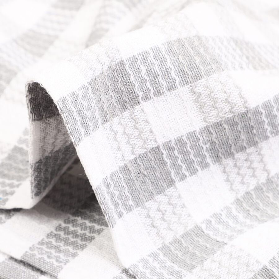 220 GSM Grey Cotton Blend Bath Towel, , large