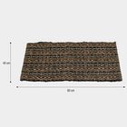 Black Polyester Cotton Door Mat, , small image number null