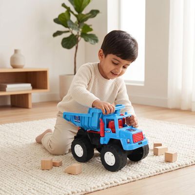 Blue Plastic Car
