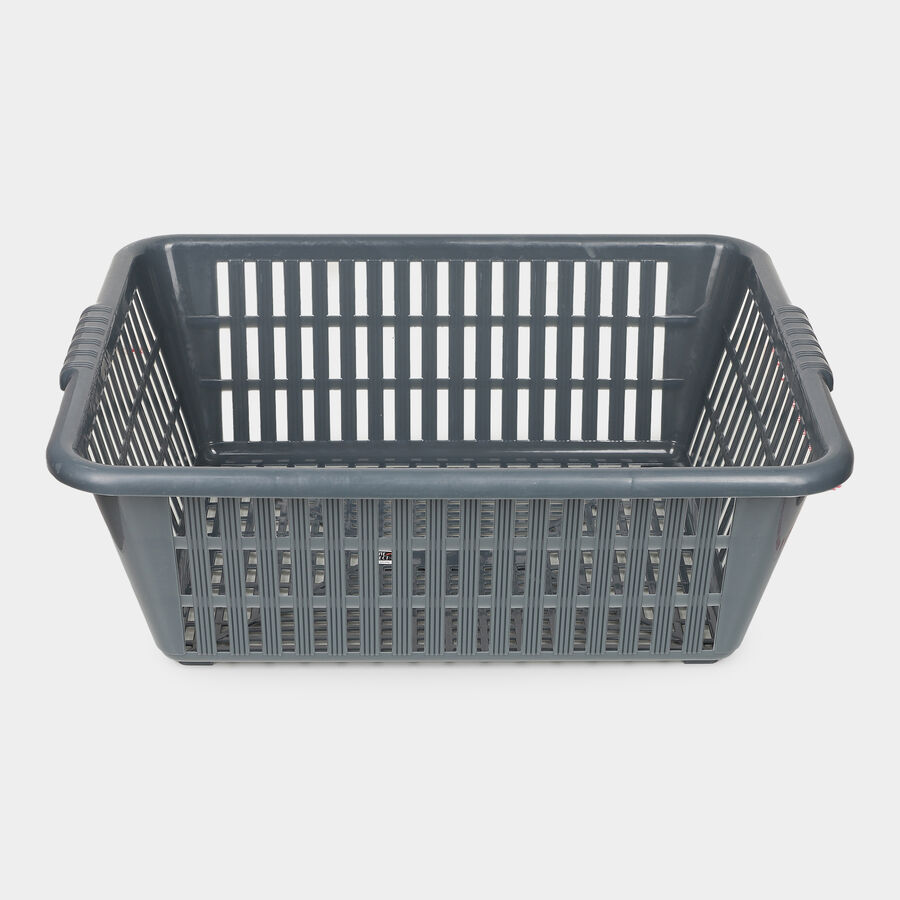 Grey Plastic Basket, , large image number null