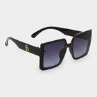 Woman's Black Plastic Sunglasses, , small