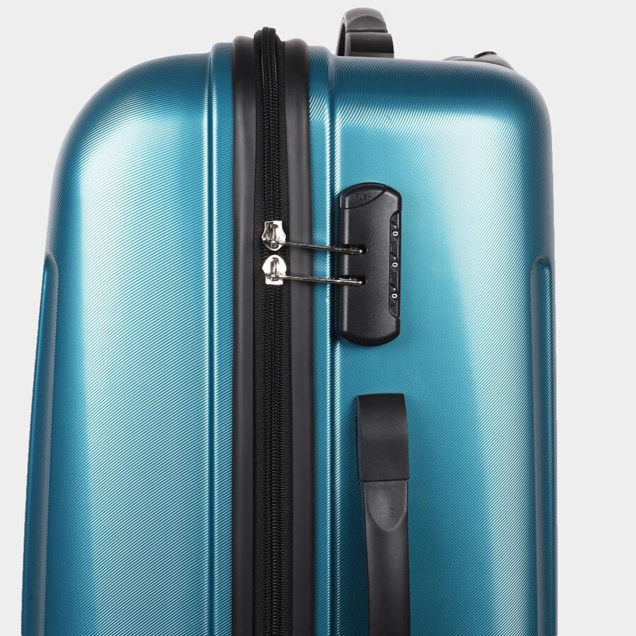 8-Wheel Light Blue Polypropylene Hard Case Trolley, Medium, , large image number null