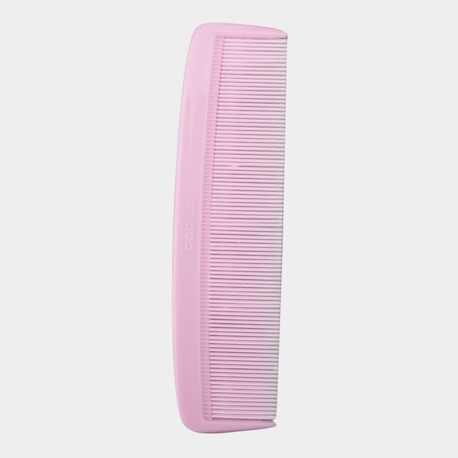 Plastic Hair Comb, Set of 6 - Colour/Design May Vary, , large image number null