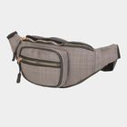 Men's Grey Polyurethane Waist Bag, , small image number null