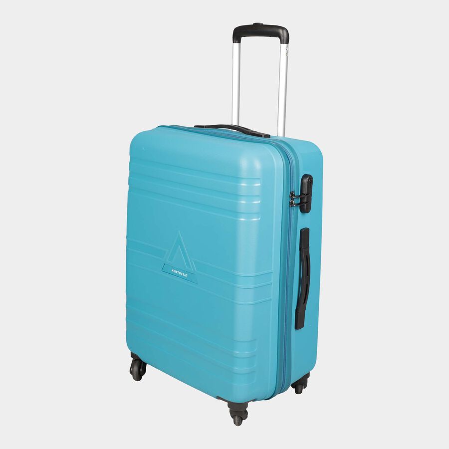 4-Wheel Light Blue Polypropylene Hard Case Trolley, Small + Medium, , large image number null