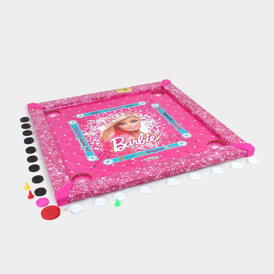 Barbie Carrom Board With 19 Coins & Striker (20 in.), , large image number null