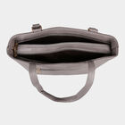 Women's Grey Polyurethane Tote Bag, , small image number null