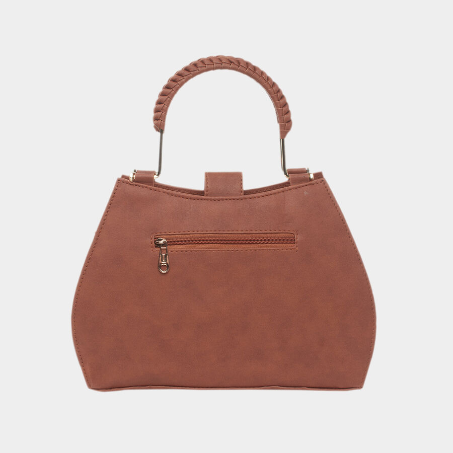 Women's Tan Polyurethane Hand Bag, , large image number null