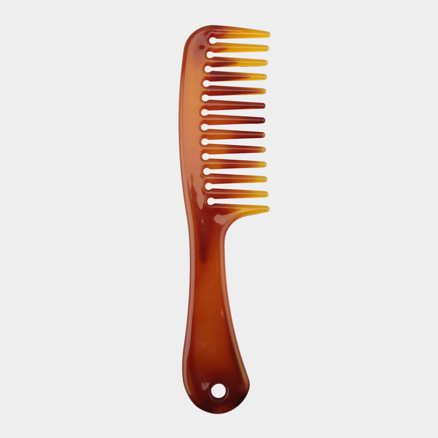 Plastic Hair Comb, Set of 2 - Colour/Design May Vary, , large image number null