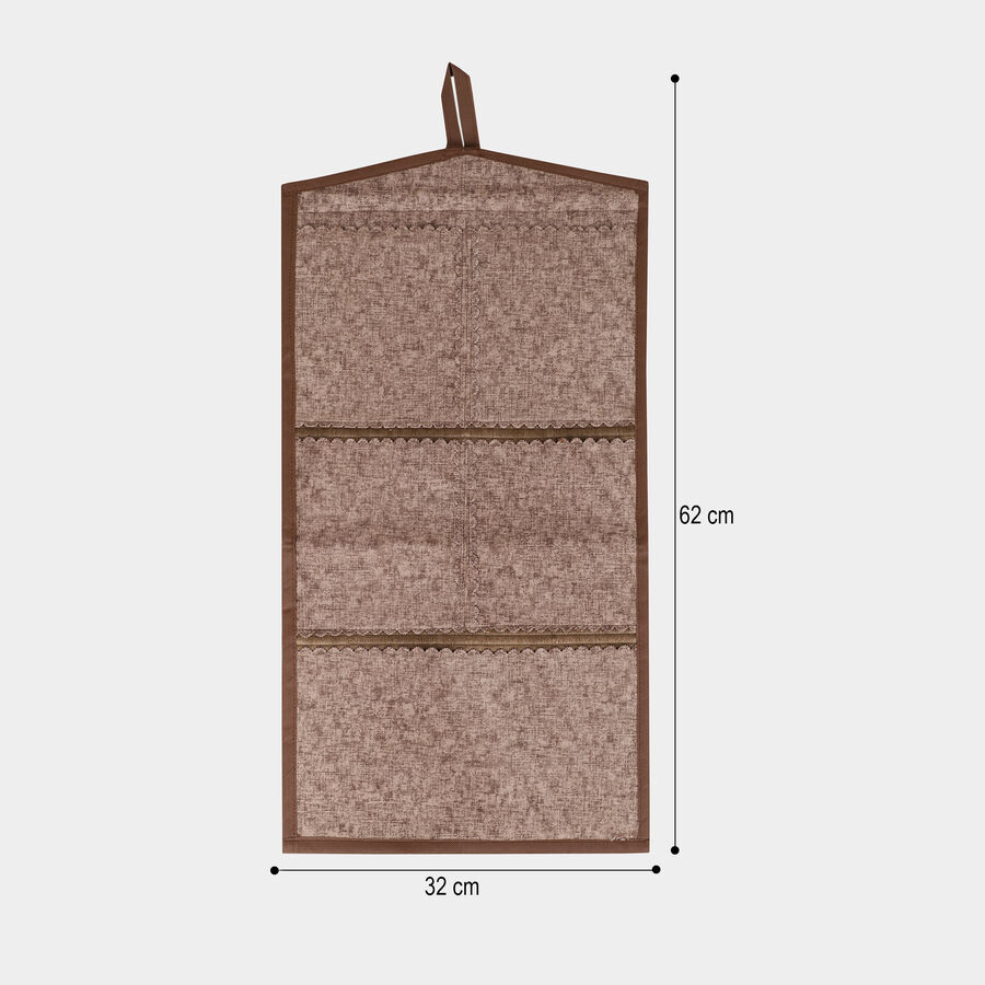 Brown Polyester Wall Hanging Organiser, , large image number null