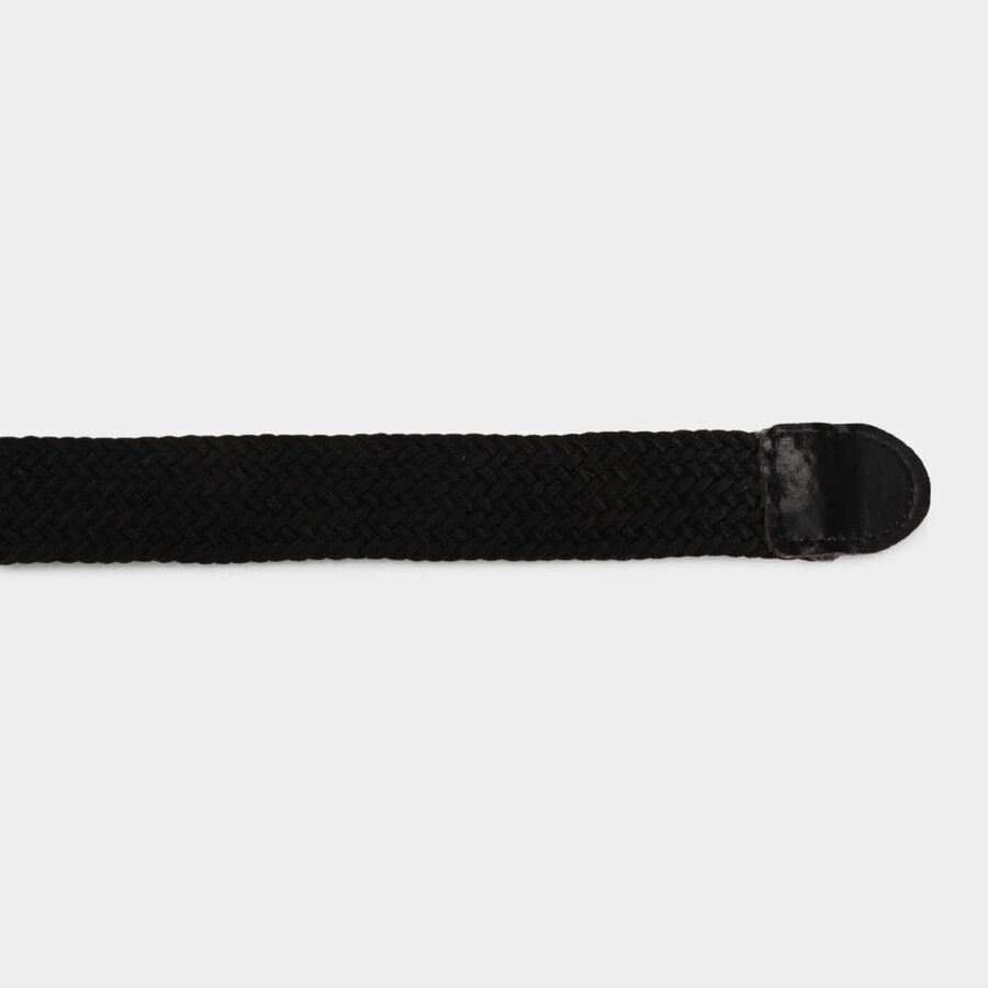 Women's Black Nylon And Polyester Belt, , large image number null