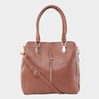 Women Solid Tan Handbag, , small image number null