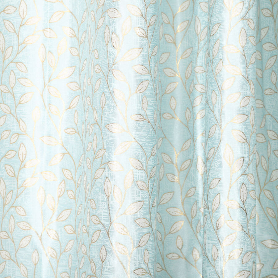 5 ft. Aqua Polyester Curtain, , large image number null