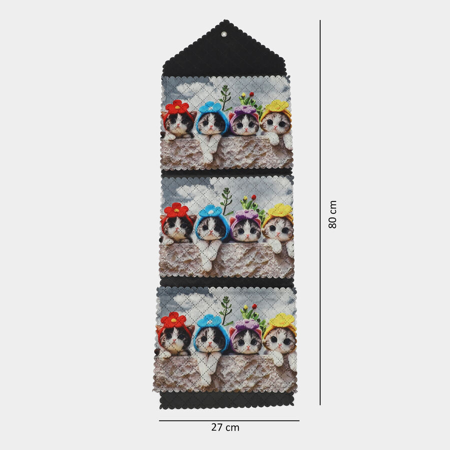 Grey Polyester Cotton Wall Hanging, , large