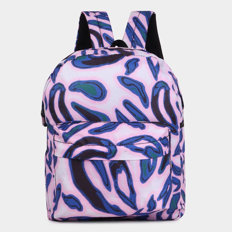 Women's White/Blue Canvas Backpack, , large image number null