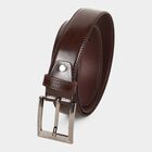 Men's Brown Polyurethane Formal Belt, , small