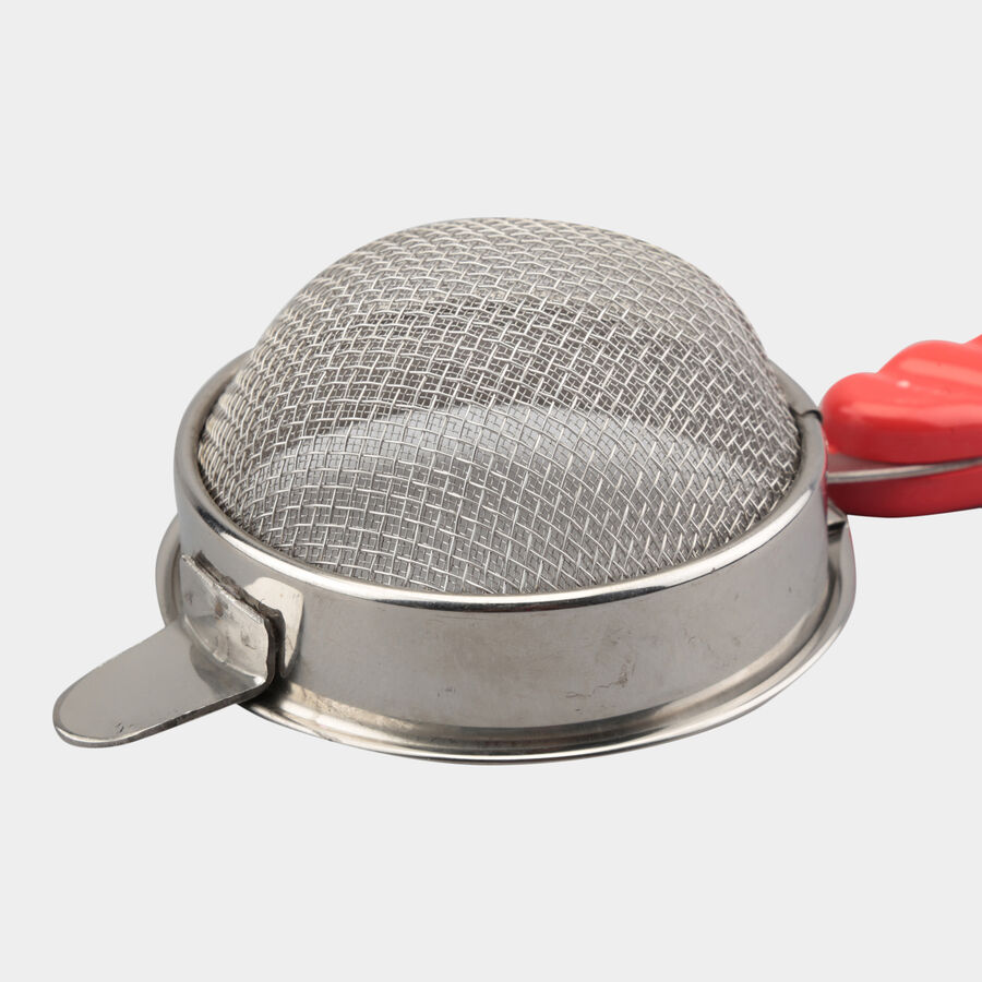Stainless Steel Tea Strainer With Double Mesh, , large image number null