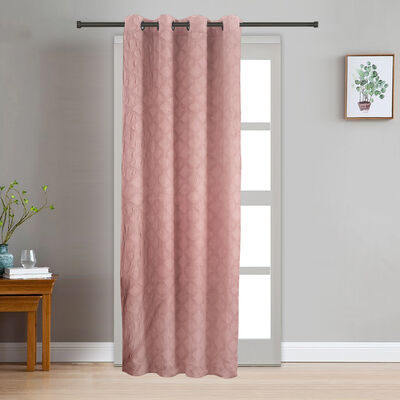 7 ft. Pink Polyester Curtain