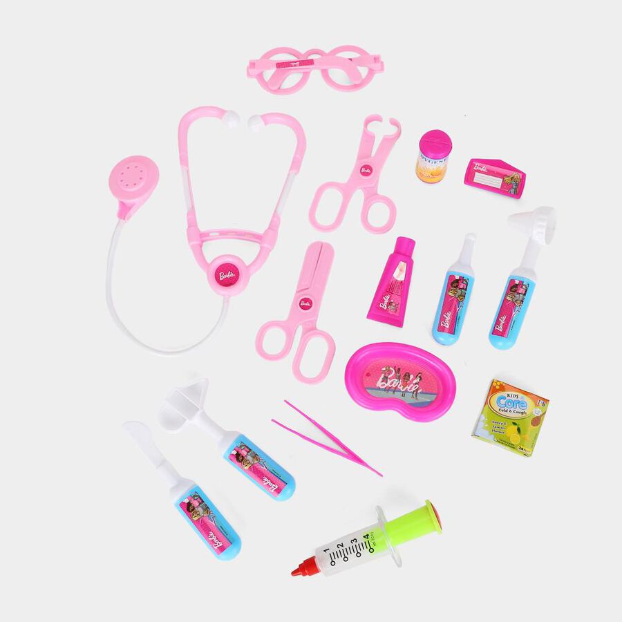 Kid's Pink Plastic Doctor Set, , large