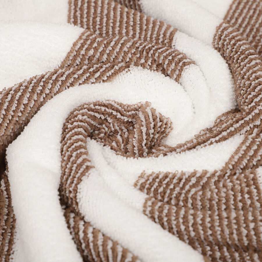 200 GSM Beige Microfiber Bath Towel, , large