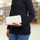 Women's Pink Polyurethane Long Wallet, , small image number null
