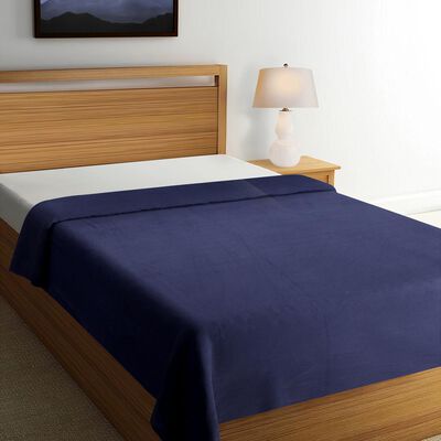 Blue Microfiber Blanket