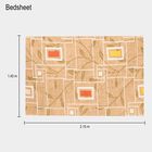 Brown Microfiber Single Bedsheet, , small