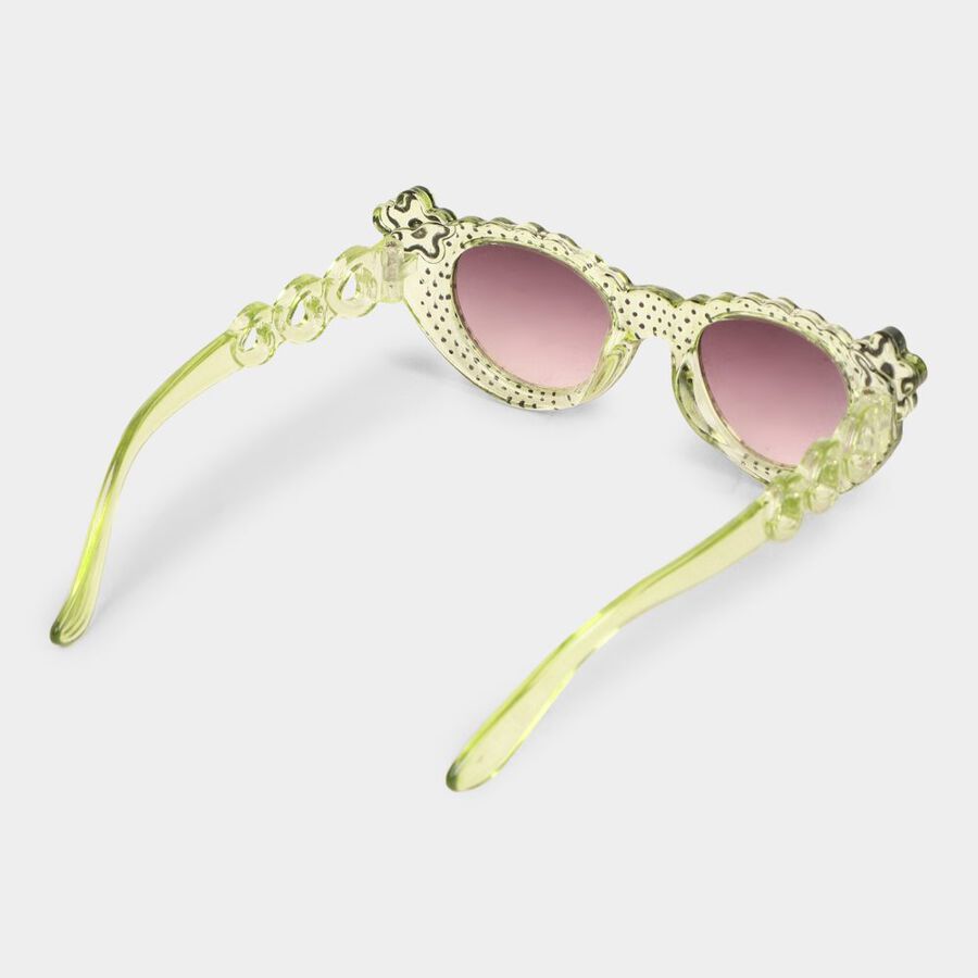 Kid's Plastic Clear Glass Cat Eye/Butterfly Sunglasses, , large image number null