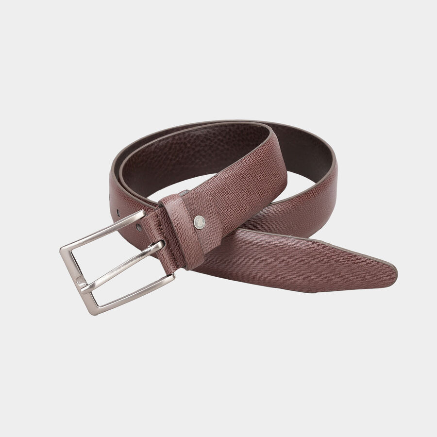 Men's Polyurethane Casual Belt, Size 32, Textured, , large image number null